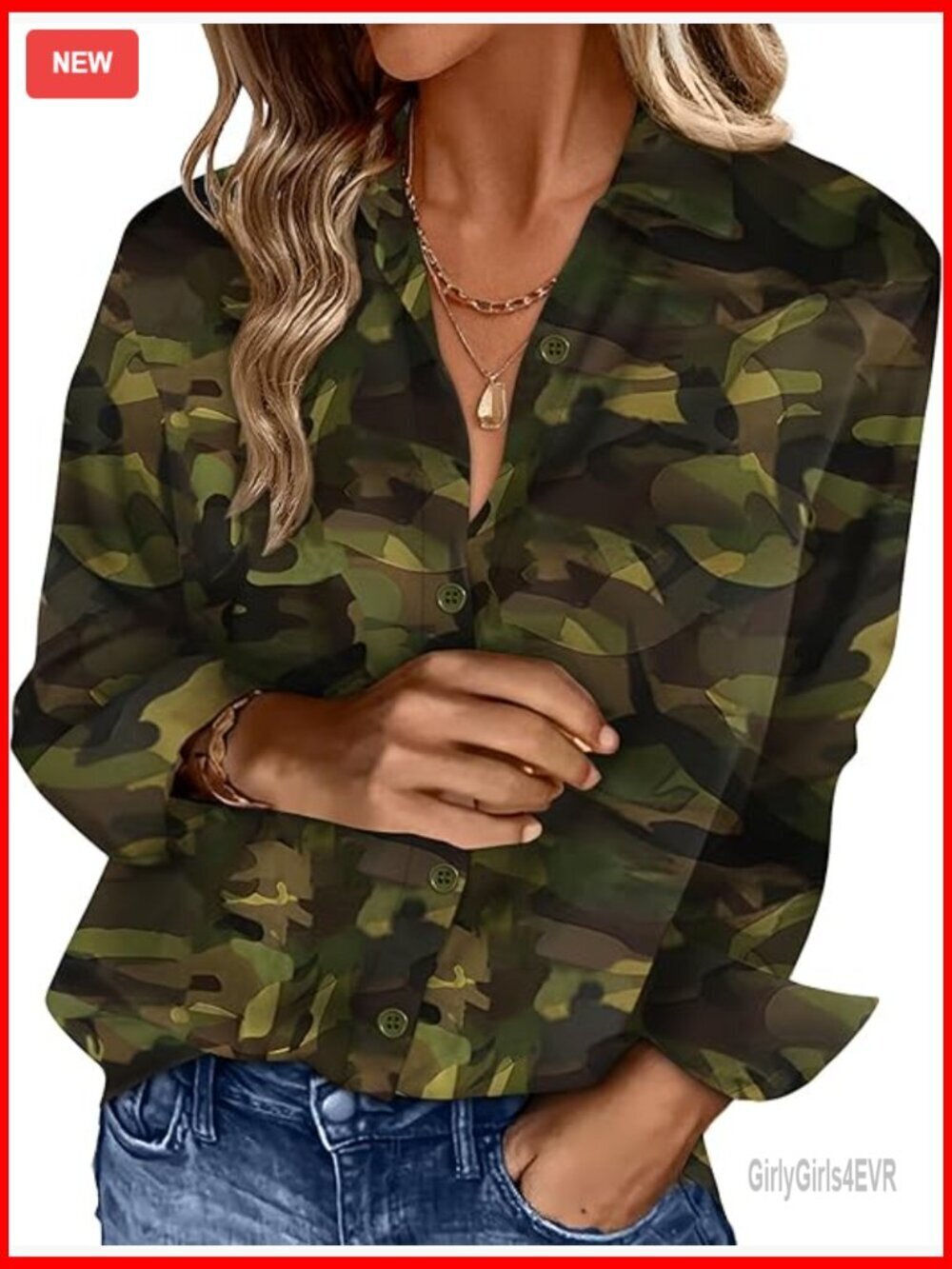 Silk Satin Button Down Shirt Long Sleeve V-Neck Blouse Business Casual